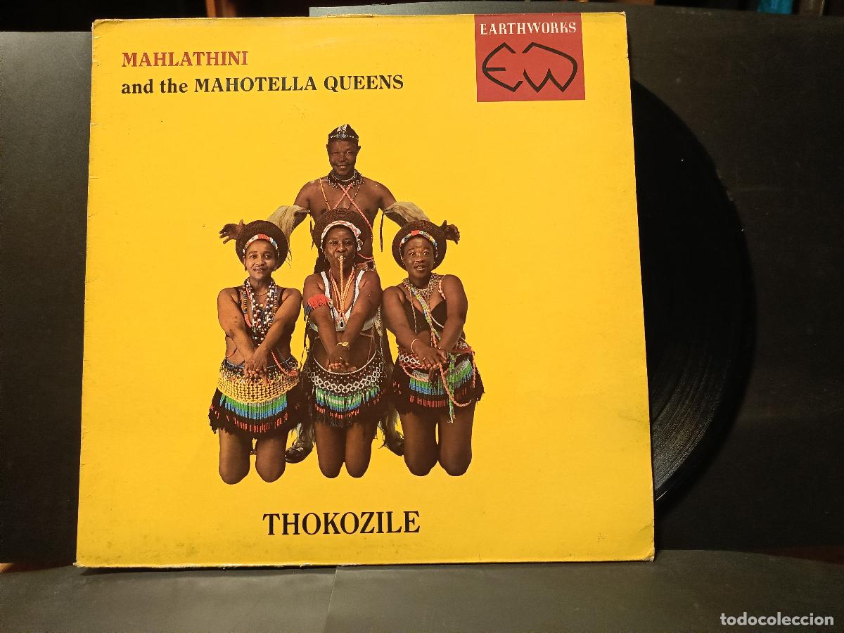 Discos de vinilo: Mahlathini & the Mahotella Queens. Thokozile. Virgin, UK 1986 LP afro PEPETO