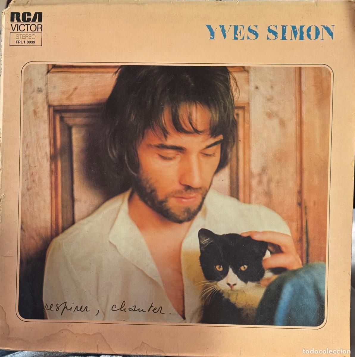 Discos de vinilo: LP YVES SIMON-RESPIRER, CHANTER. LP-SEXT-1322