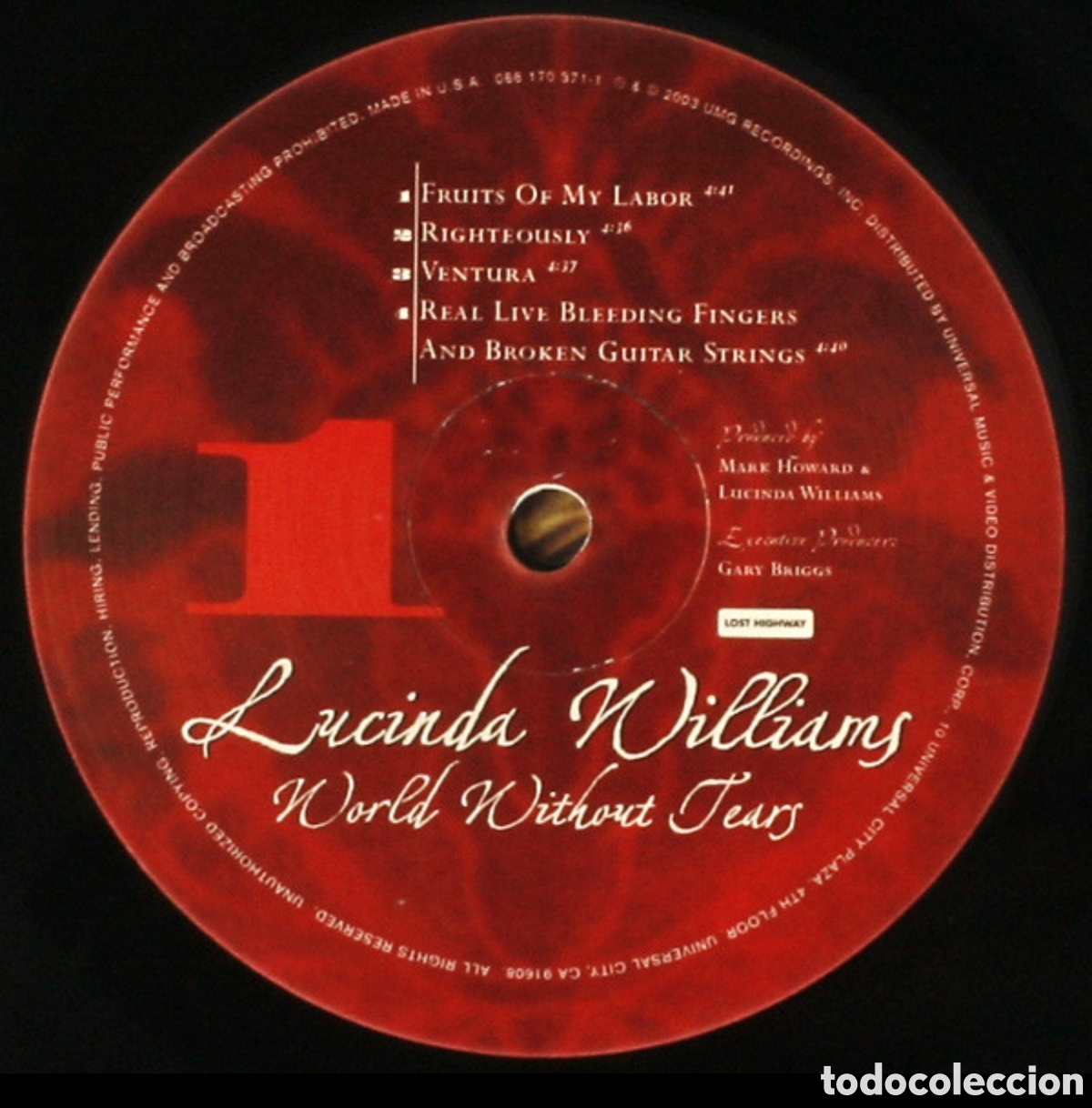 Discos de vinilo: Lucinda Williams: World Without Tears 2Lps - Foto 3