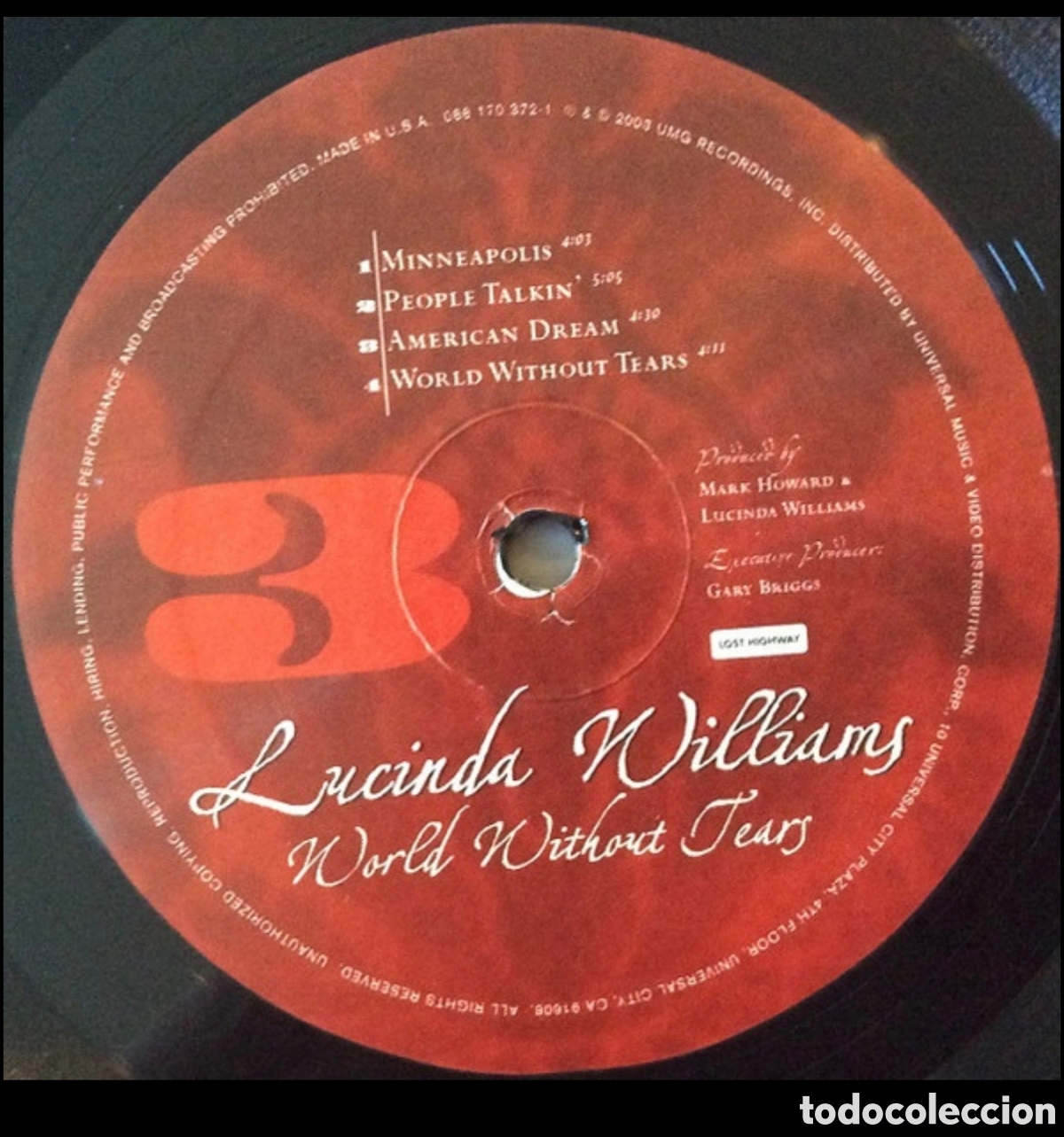 Discos de vinilo: Lucinda Williams: World Without Tears 2Lps - Foto 5