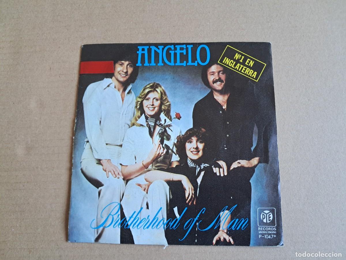 Discos de vinilo: BROTHERHOOD OF MAN - ANGELO SINGLE 1977 EDICION ESPA&Ntilde;OLA