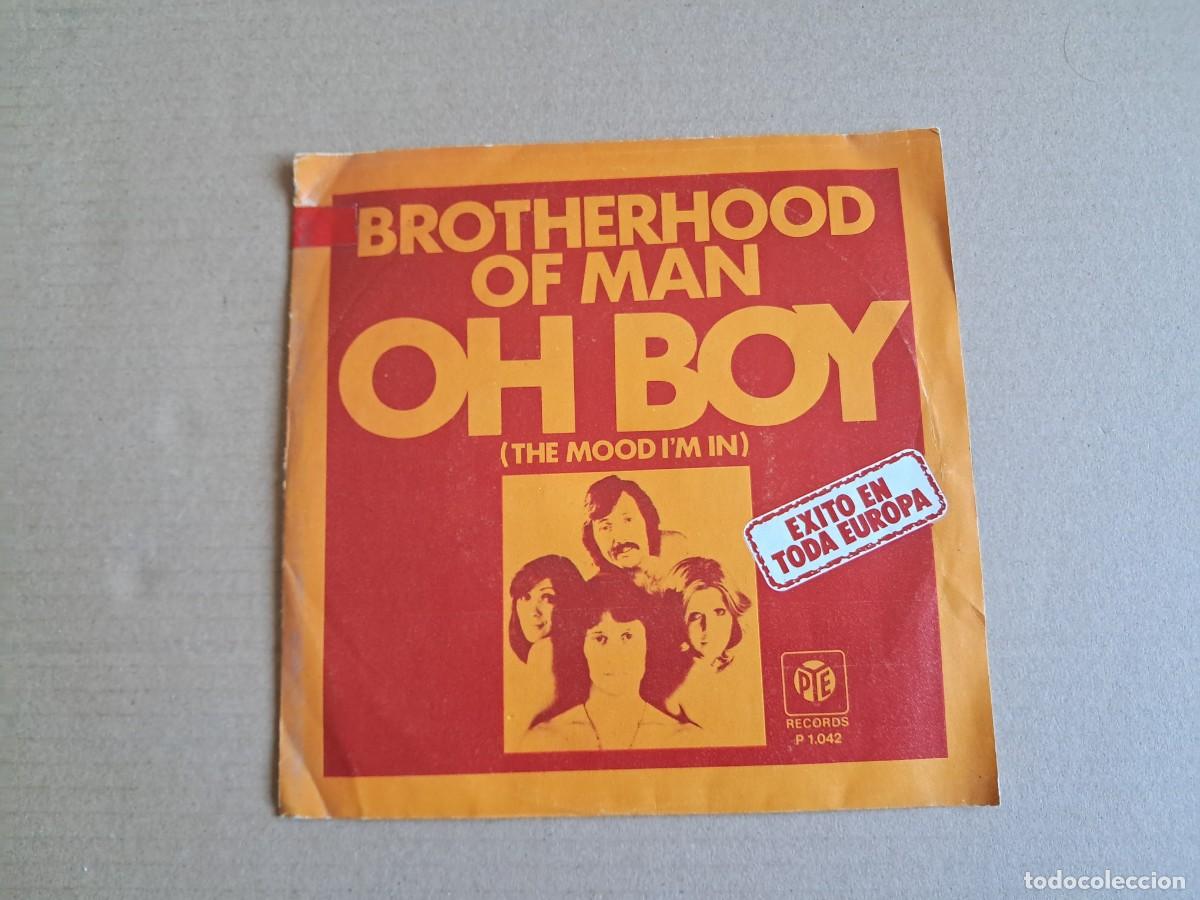 Discos de vinilo: BROTHERHOOD OF MAN - OH BOY SINGLE 1977 EDICION ESPA&Ntilde;OLA