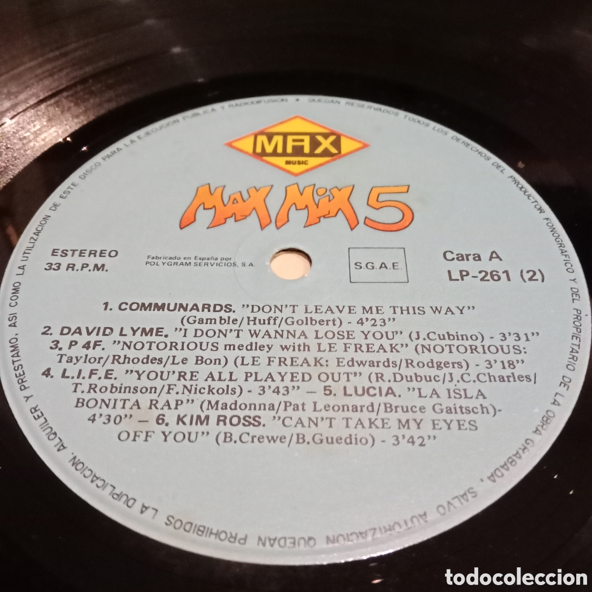 Discos de vinilo: Varios - Max Mix 5 (1 Parte) - Lp Doble Gatefold - Foto 7