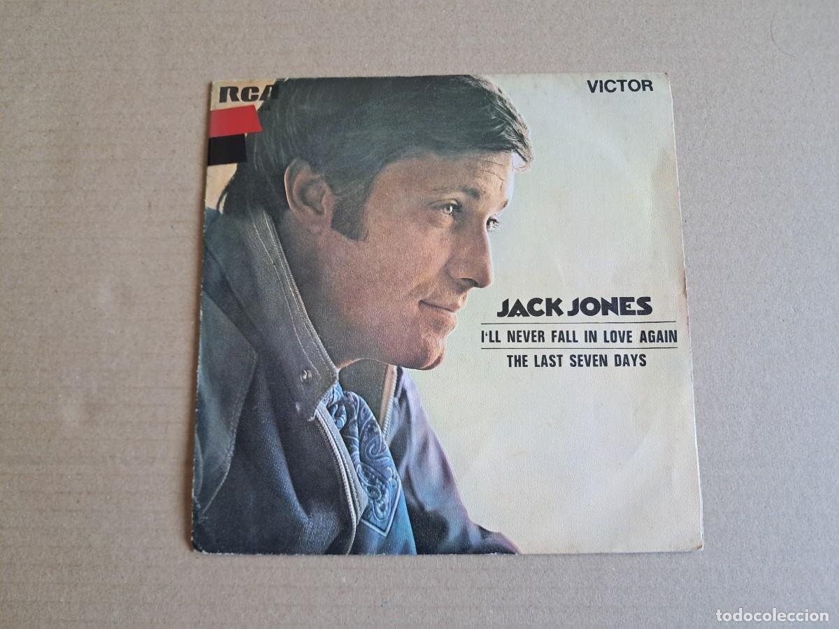 Discos de vinilo: JACK JONES - I&acute;LL NEVER FALL IN LOVE AGAIN SINGLE 1969 EDICION ESPA&Ntilde;OLA