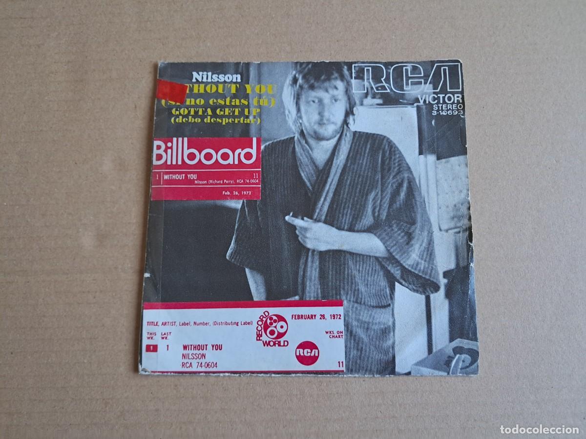 Discos de vinilo: NILSSON - WITHOUT YOU SINGLE 1972 EDICION ESPA&Ntilde;OLA - Foto 1