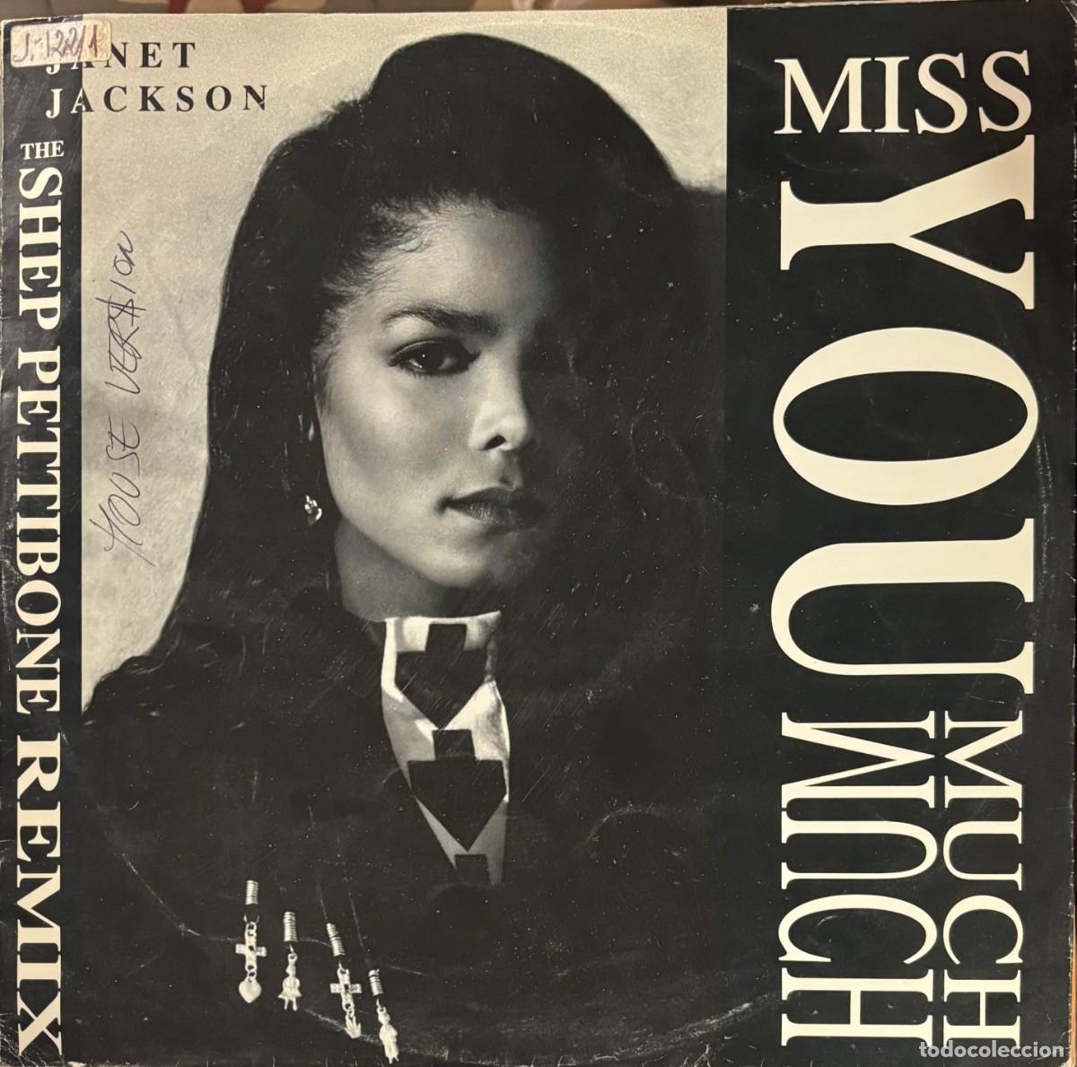 Discos de vinilo: LP MAXI SINGLE JANET JACKSON-MISS YOU MUCH. LP-SEXT-1326