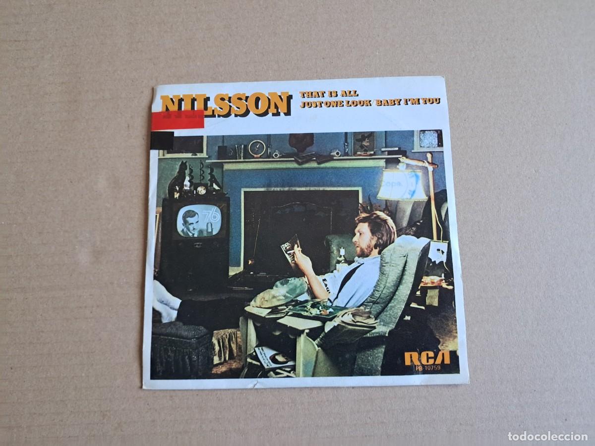 Discos de vinilo: NILSSON - THAT IS ALL SINGLE PROMOCIONAL 1976 EDICION ESPA&Ntilde;OLA