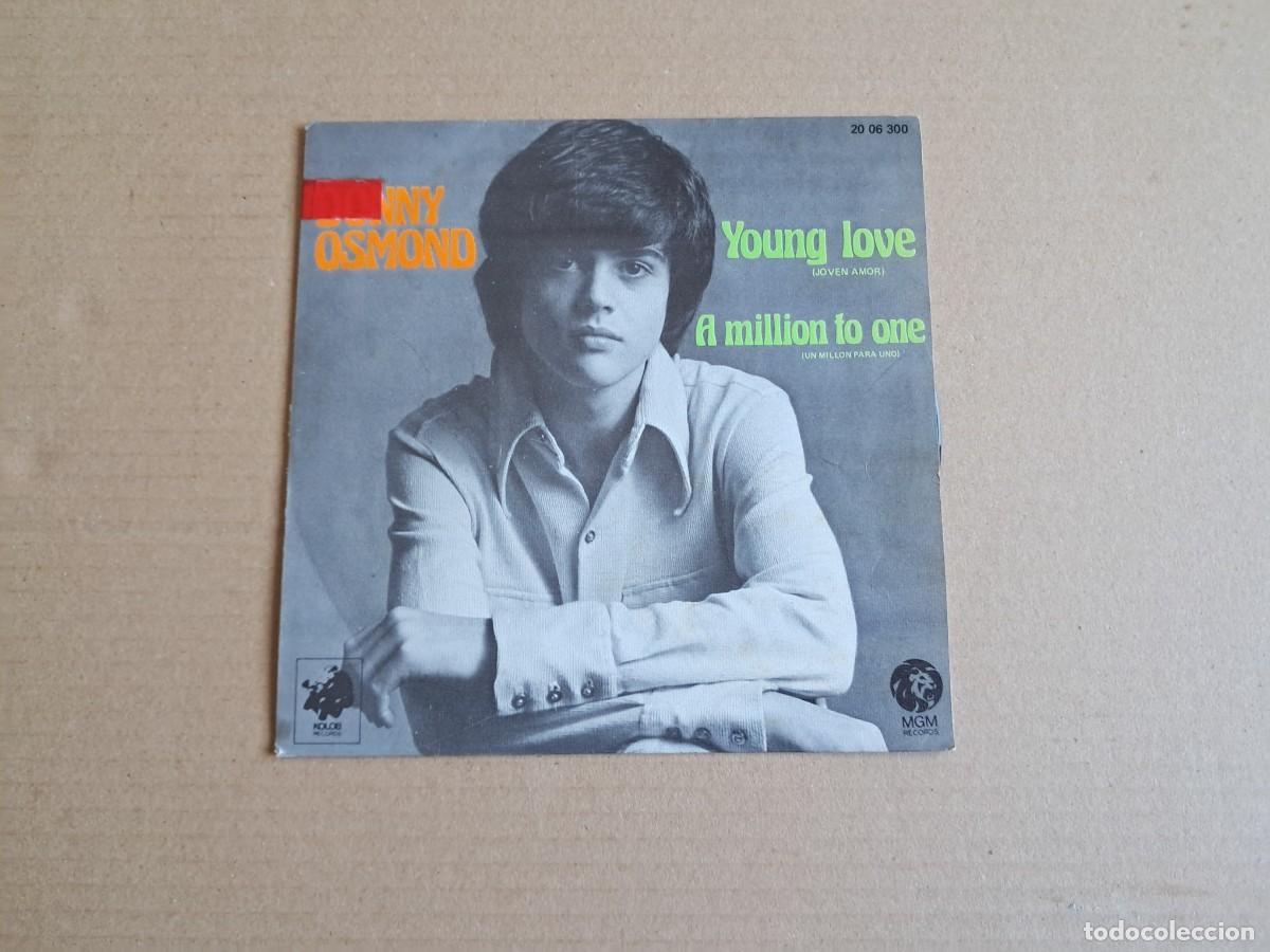 Discos de vinilo: DONNY OSMOND - YOUNG LOVE SINGLE 1973 EDICION ESPA&Ntilde;OLA
