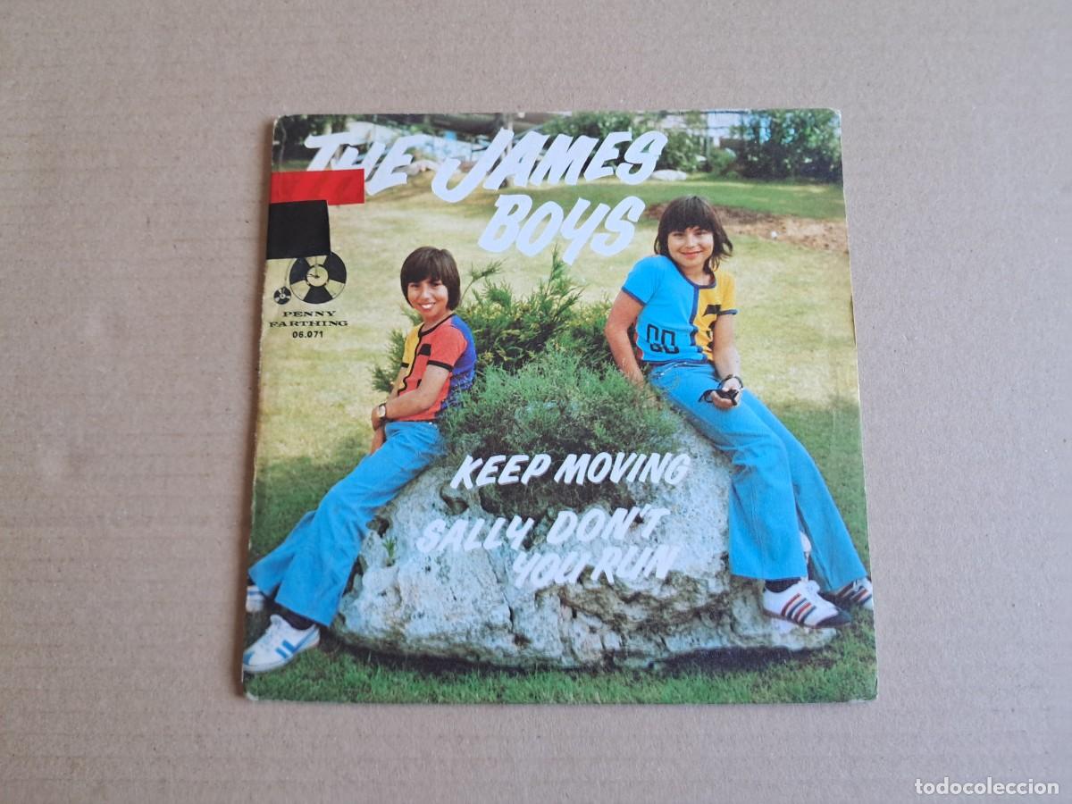 Discos de vinilo: THE JAMES BOYS - KEEP MOVING SINGLE 1974 EDICION ESPA&Ntilde;OLA