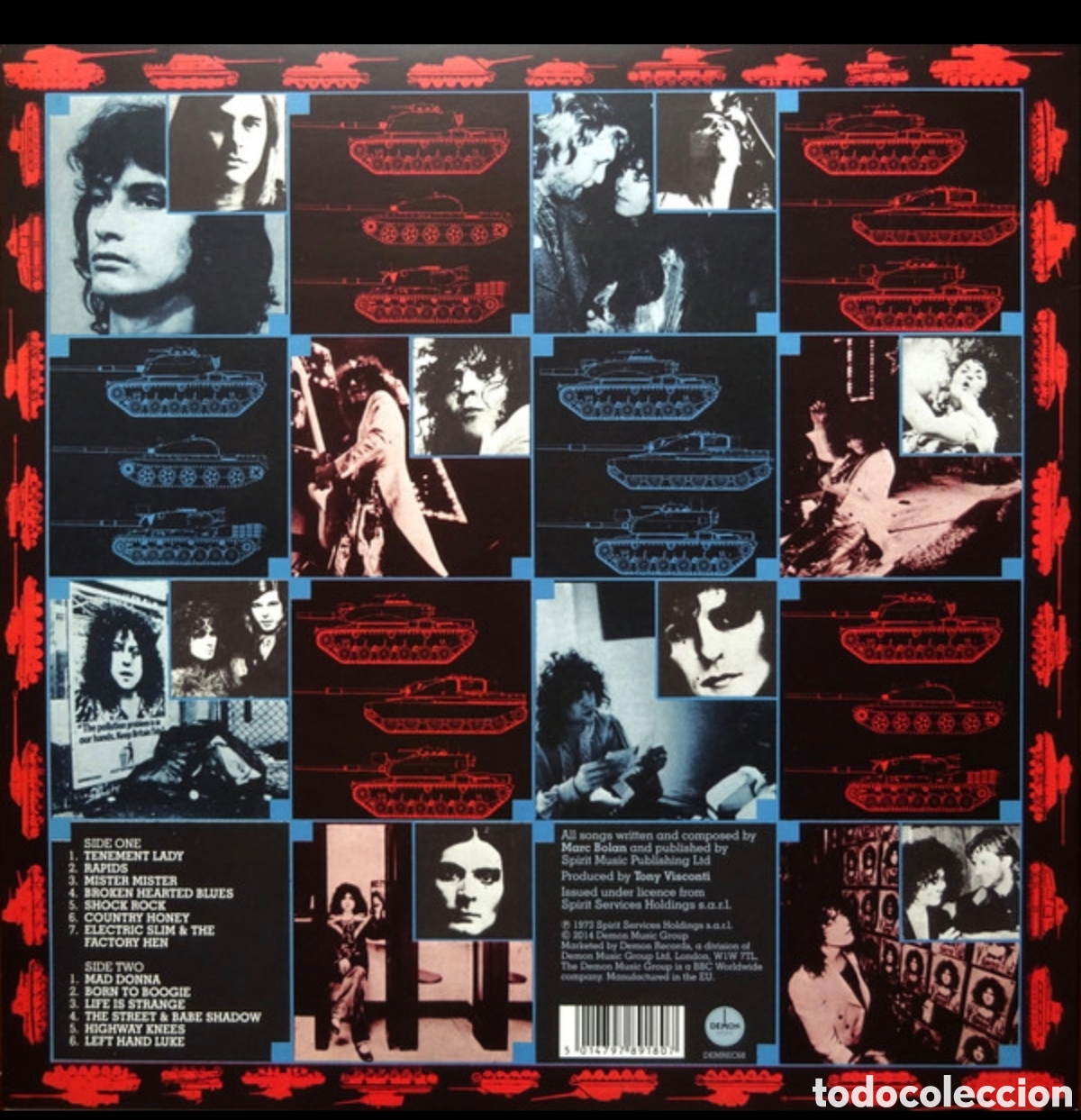 Discos de vinilo: T-Rex: Tanx LP UK 2014 - Foto 2