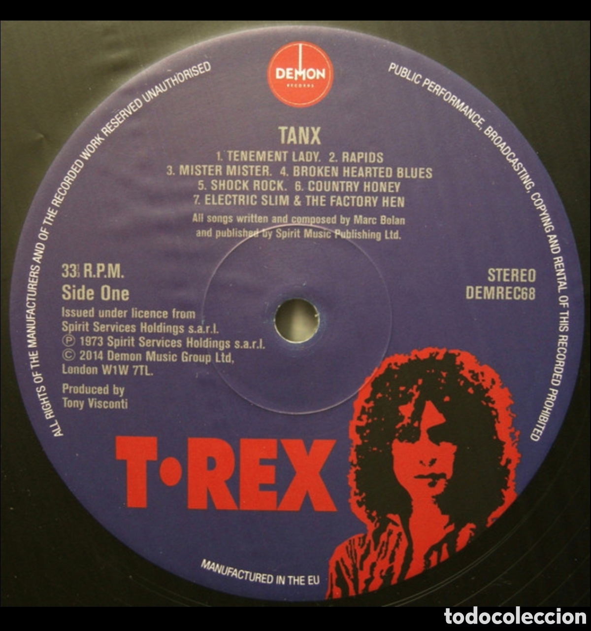 Discos de vinilo: T-Rex: Tanx LP UK 2014 - Foto 3