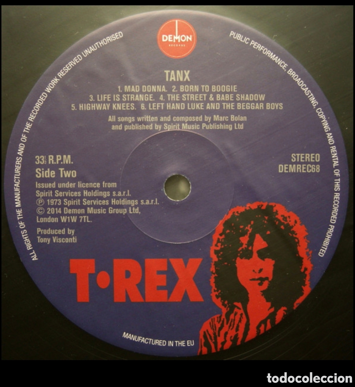 Discos de vinilo: T-Rex: Tanx LP UK 2014 - Foto 4