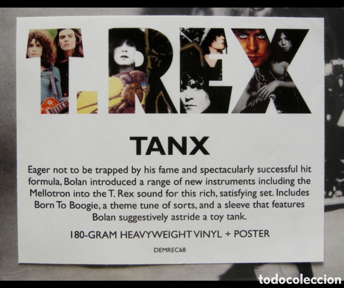 Discos de vinilo: T-Rex: Tanx LP UK 2014 - Foto 7