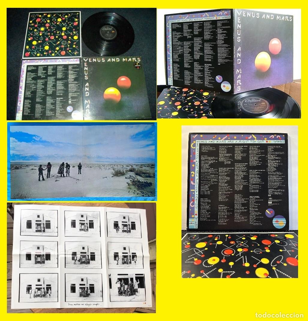 Discos de vinilo: BEATLES,PAUL MCCARTNEY & WINGS / VENUS AND MARS 75 + EDIC USA + GRUESO ENCARTE + GRAN POSTER, EXC