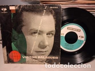 Discos de vinilo: DISCO SINGLE DE VICTOR BALAGUER : LLAMAME (RUMBA ROCK) FESTIVAL EUROVISION 1962