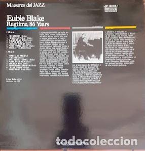 Discos de vinilo: Ragtime, 86 Years - Eubie Blake - Foto 2