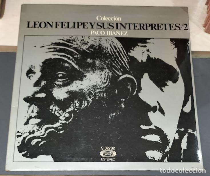 Discos de vinilo: Paco Iba&ntilde;ez, Le&oacute;n Felipe - Leon Felipe Y Sus Interpretes/2 - LP Movieplay ref. S-32782.