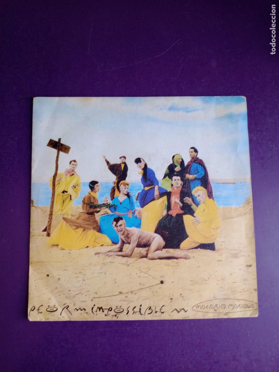 Discos de vinilo: Peor Impossible &ndash; Macario Marlowe / SUSURRANDO - Sg ARIOLA 1985 - POCO USO - FOTO OUKA LELE