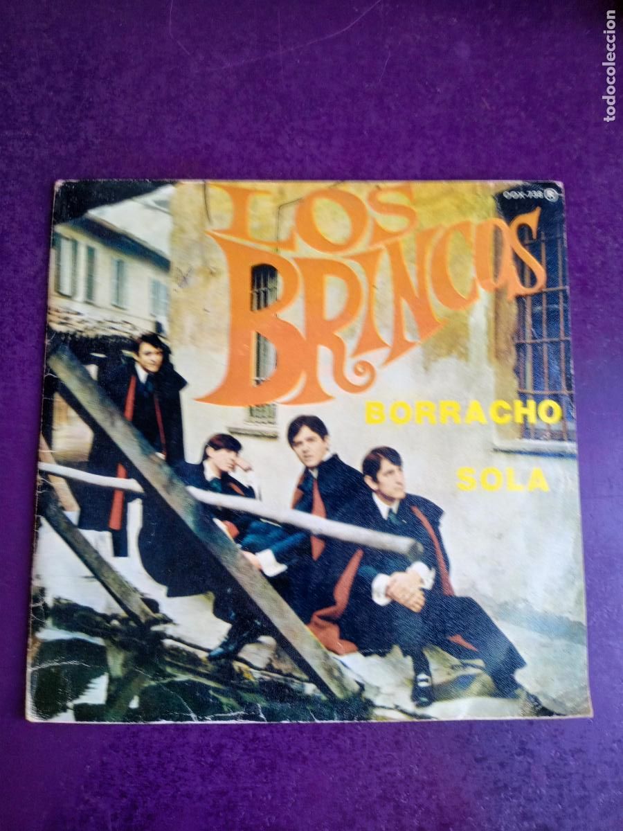 Discos de vinilo: Los Brincos &ndash; Borracho / Sola - SG ZAFIRO EDICION DE 1984 - POP 60'S - POCO USO