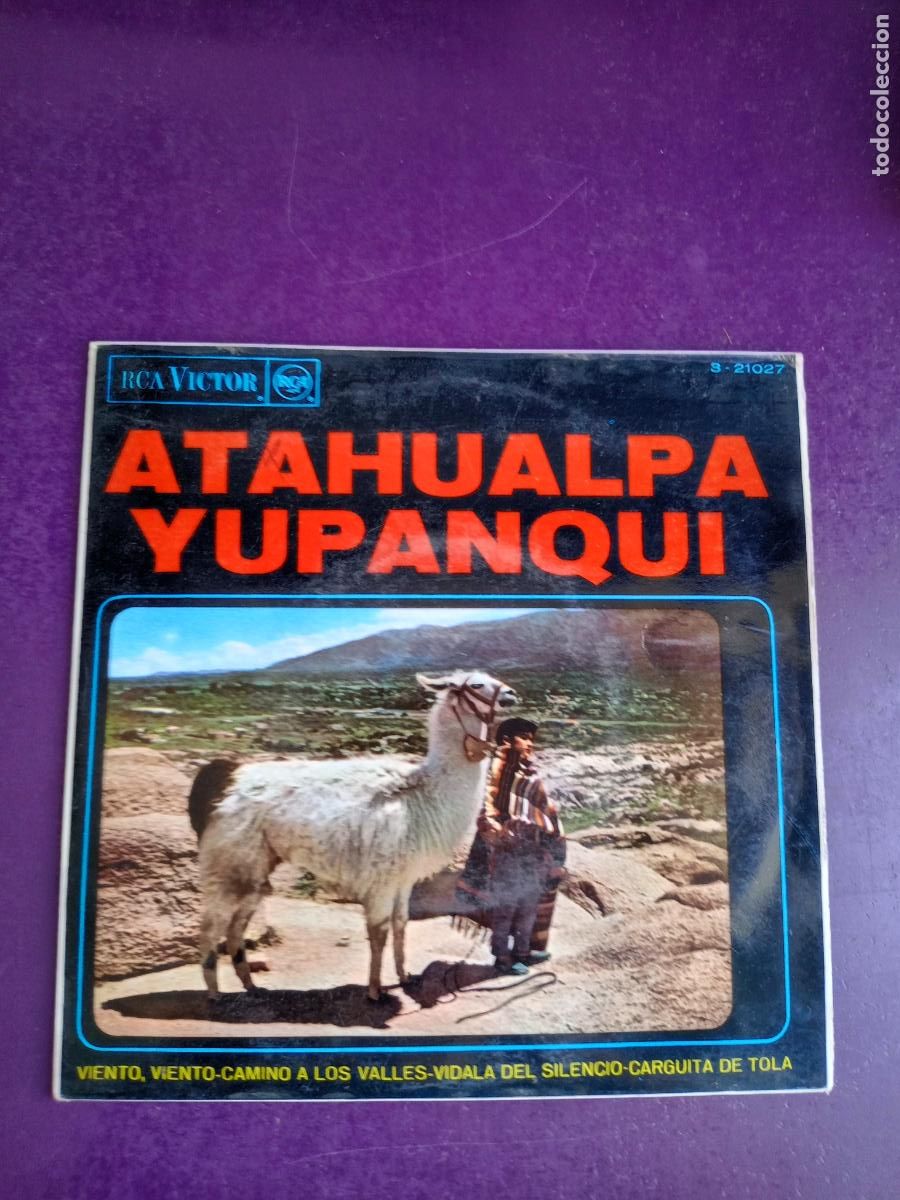Discos de vinilo: ATAHUALP&Agrave; YUPANQUI EP RCA 1967 - VIENTO, VIENTO +3 - ARGENTINA FOLK