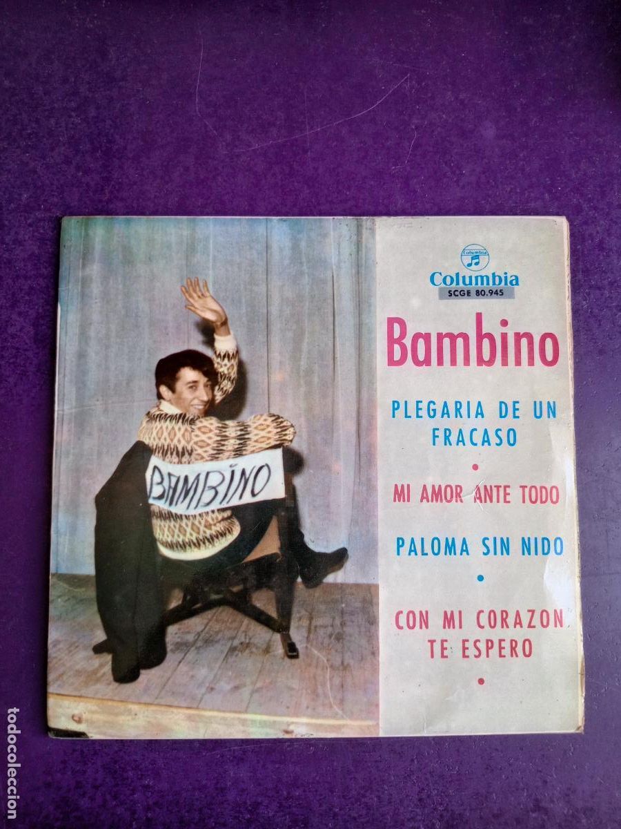Discos de vinilo: BAMBINO EP COLUMBIA 1964 - plegaria de un fracaso +3 - RUMBAS BULERIAS