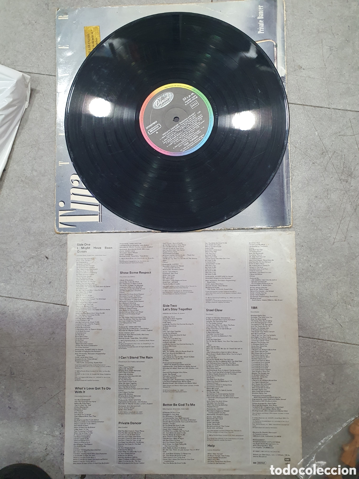 Discos de vinilo: LP. Tina Turner. Private Dancer. - Foto 3