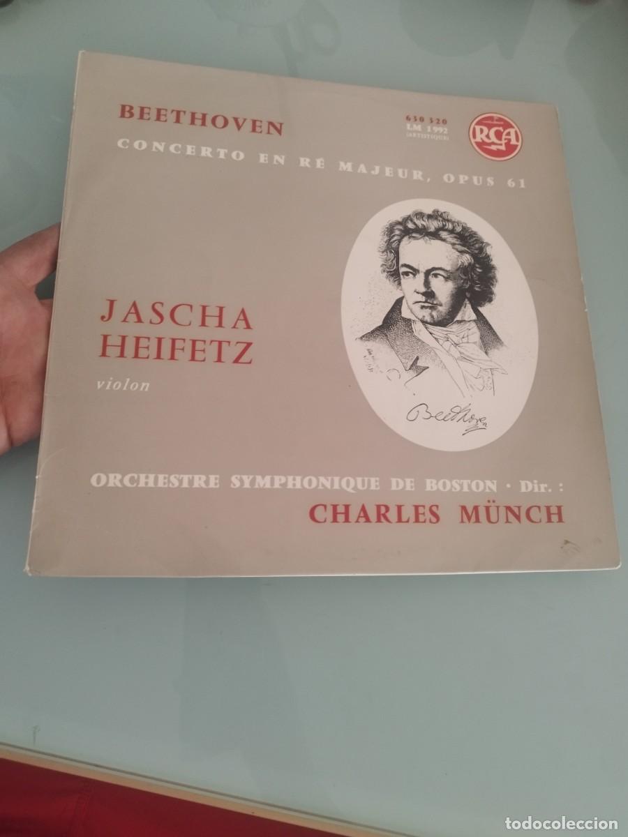 Discos de vinilo: Orquesta Sinf&oacute;nica de Boston dirigida por Charles Munch. Beethoven. Vinilo lp.