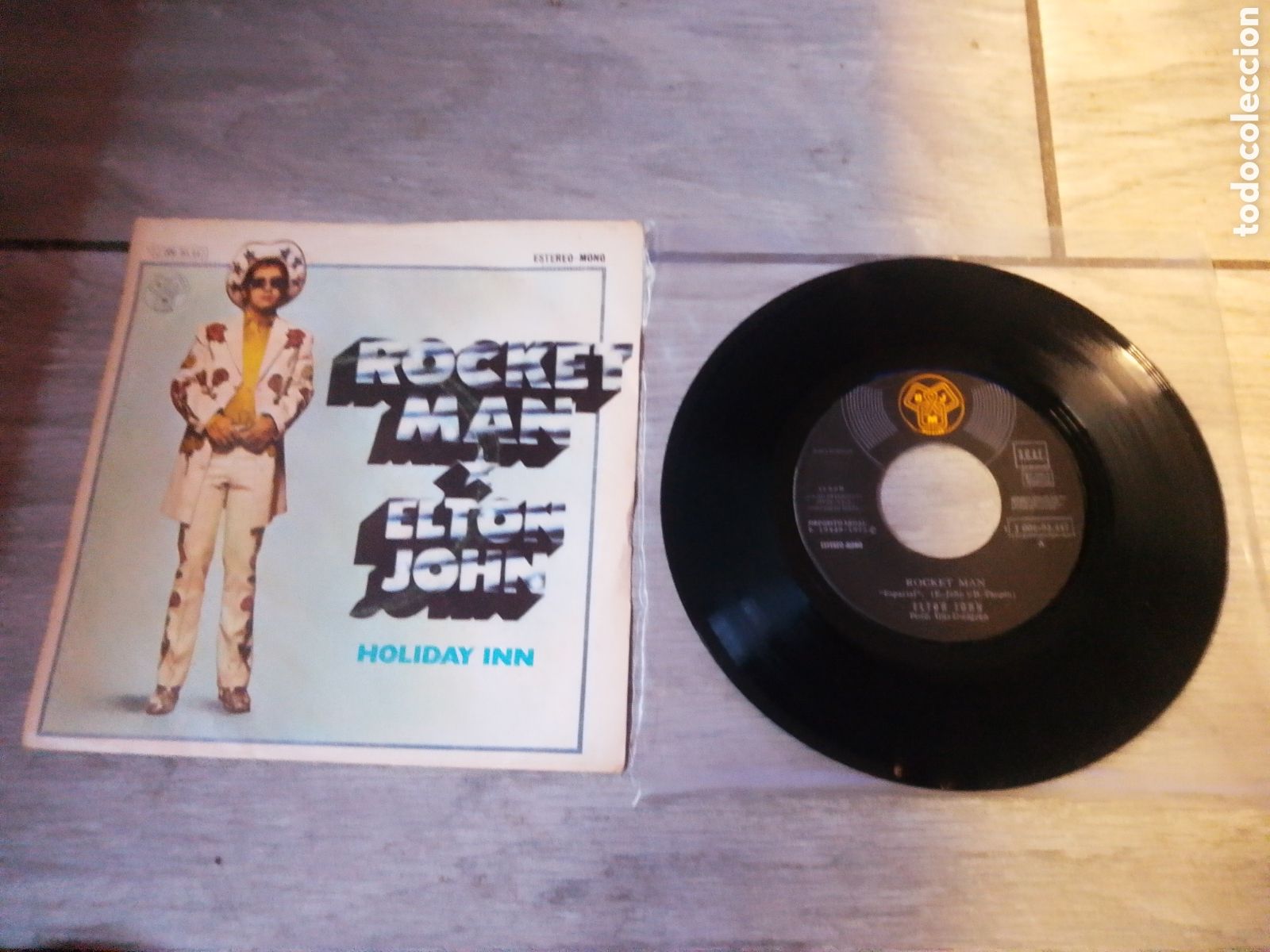 Discos de vinilo: ELTON JOHN - ROCKET MAN - SINGLE - SPAIN - DJM - LE - - Foto 1