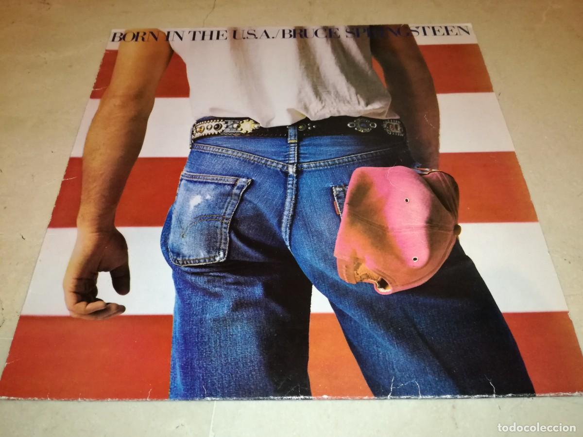 Discos de vinilo: BRUCE SPRINGSTEEN-BORN IN THE U.S.A.-CONTIENE ENCARTE-EDICI&Oacute;N ESPA&Ntilde;OLA