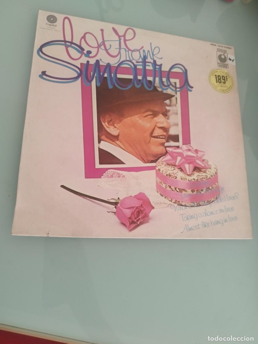 Discos de vinilo: Frank Sinatra &ndash; Love. Vinilo lp compilaci&oacute;n.