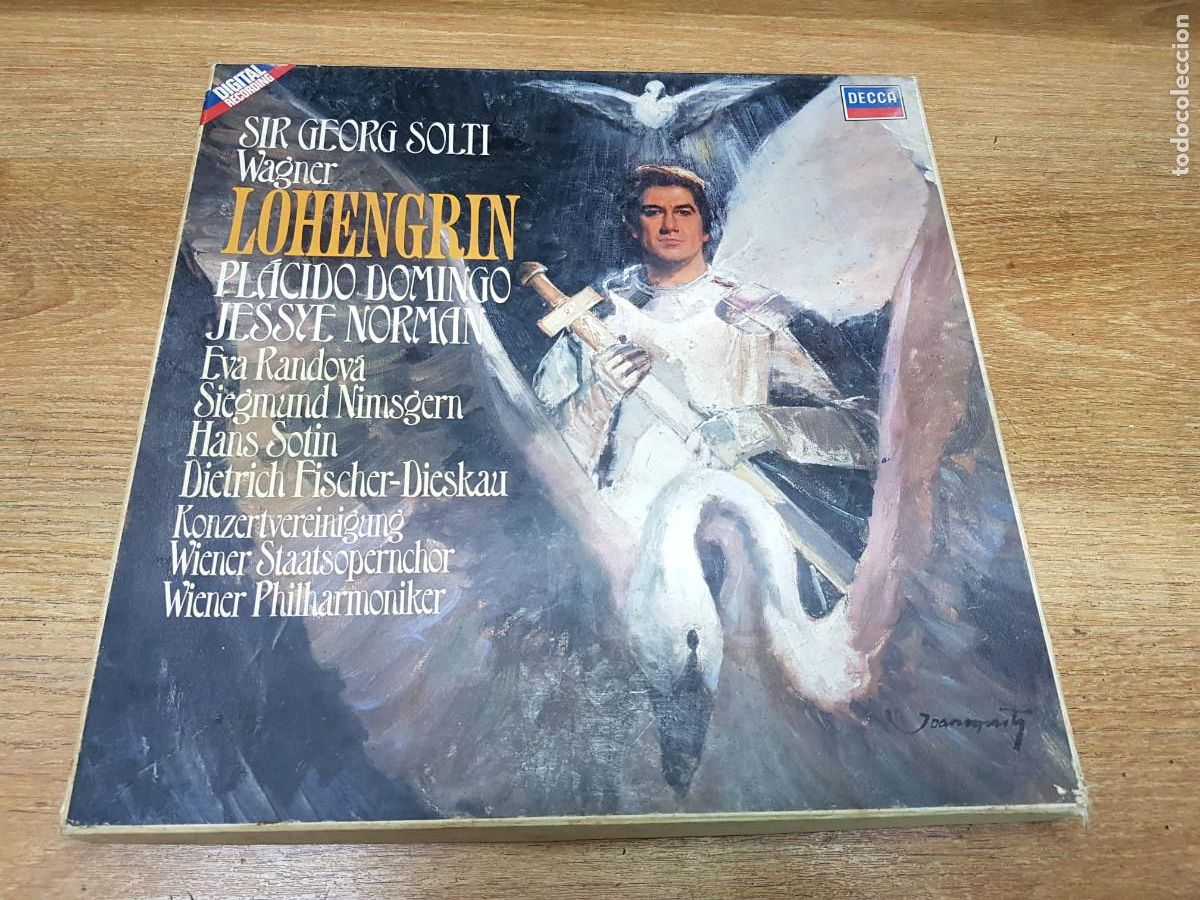 Discos de vinilo: LOHENGRIN-Wagner - Sir Georg Solti, Placido Domingo, Jessye Norman, Dietrich Fischer-Dieskau