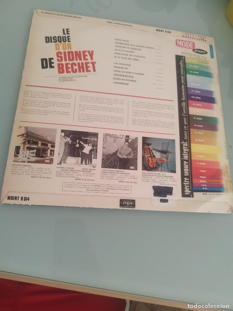 Discos de vinilo: Sidney Bechet &ndash; Le Disque DOr De Sidney Bechet. Vinilo lp. - Foto 4
