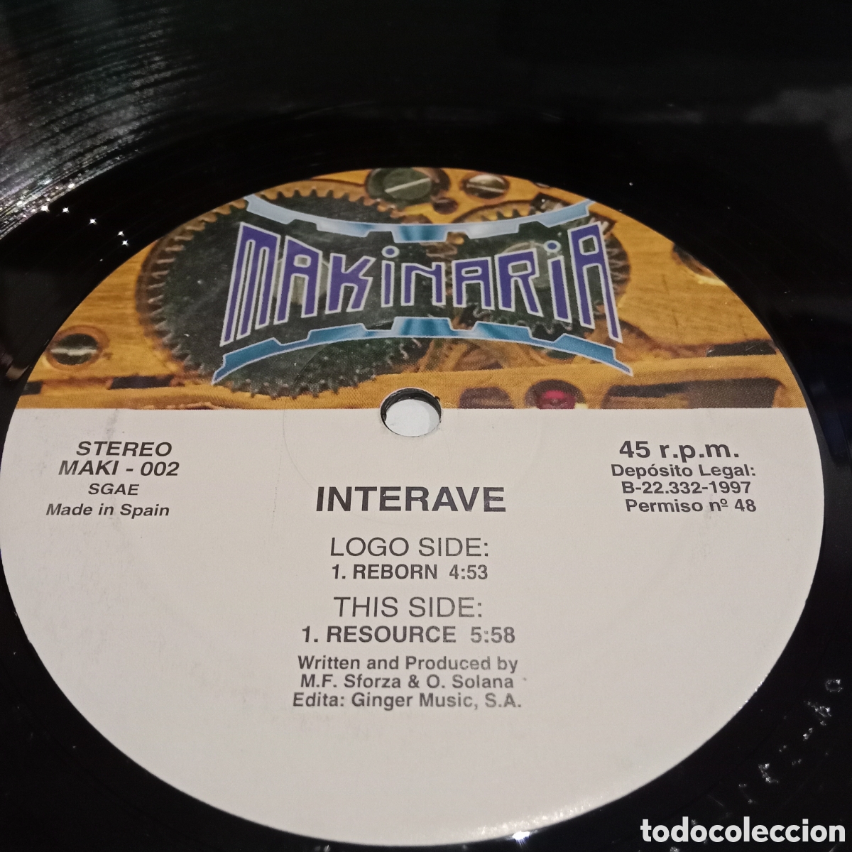 Discos de vinilo: INTERAVE - REBORN - MAXI-SINGLE 12&rdquo;