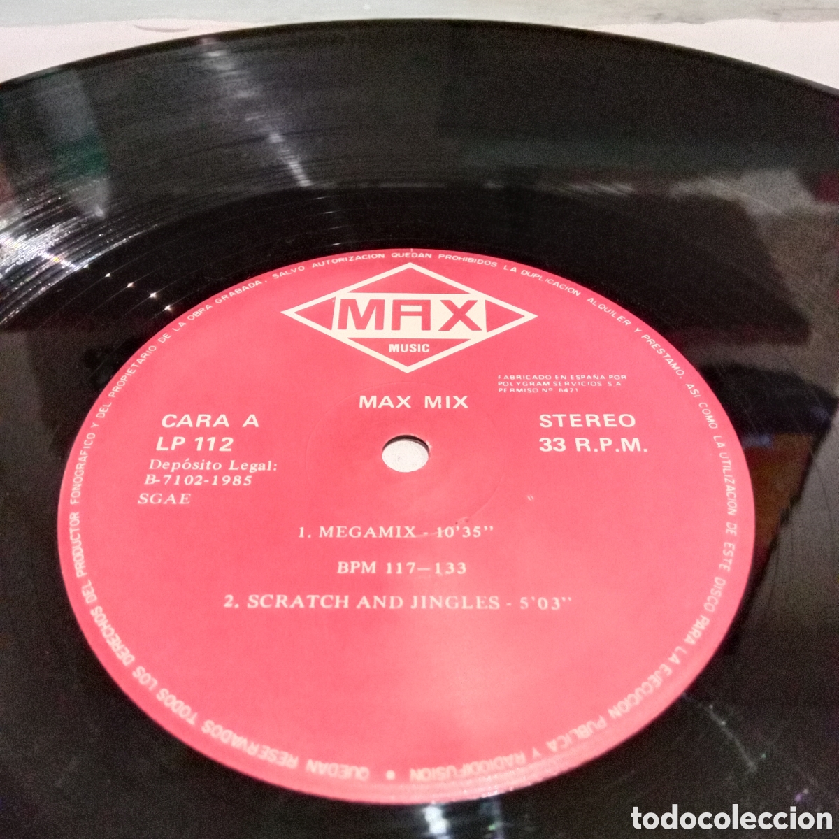 Discos de vinilo: MIKE PLATINAS & JAVIER USSIA - MAX MIX (EL PRIMER MEGAMIX ESPA&Ntilde;OL) - LP , SOLO EL VINILO!!