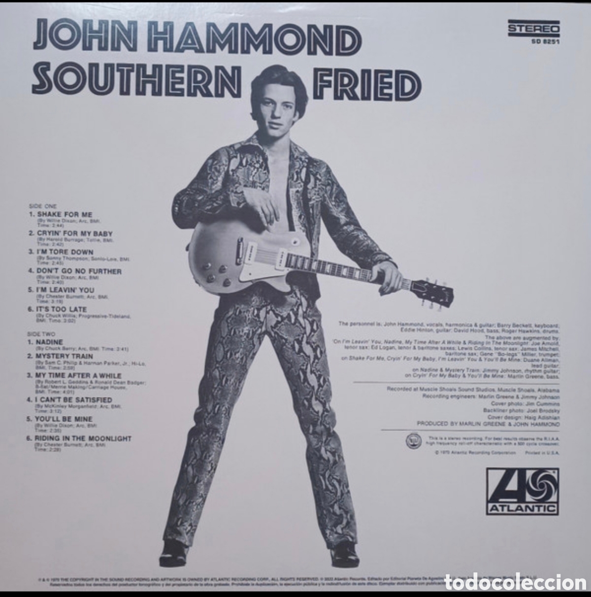 Discos de vinilo: John Hammond: Southern Fried LP 2022 - Foto 2