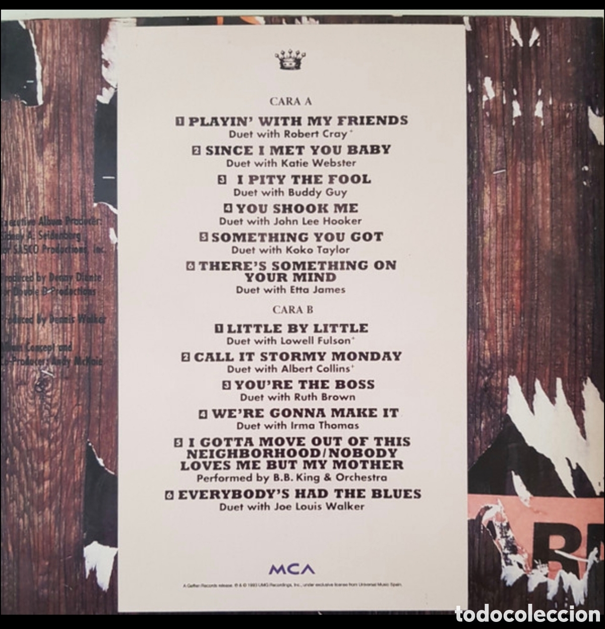 Discos de vinilo: B.B. King: Blues Summit LP 180 - Foto 2