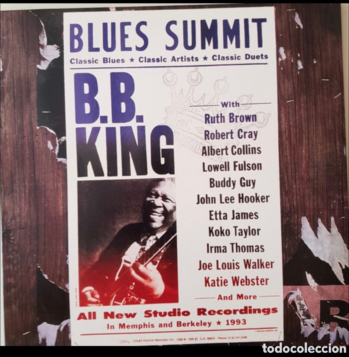 Discos de vinilo: B.B. King: Blues Summit LP 180 - Foto 1