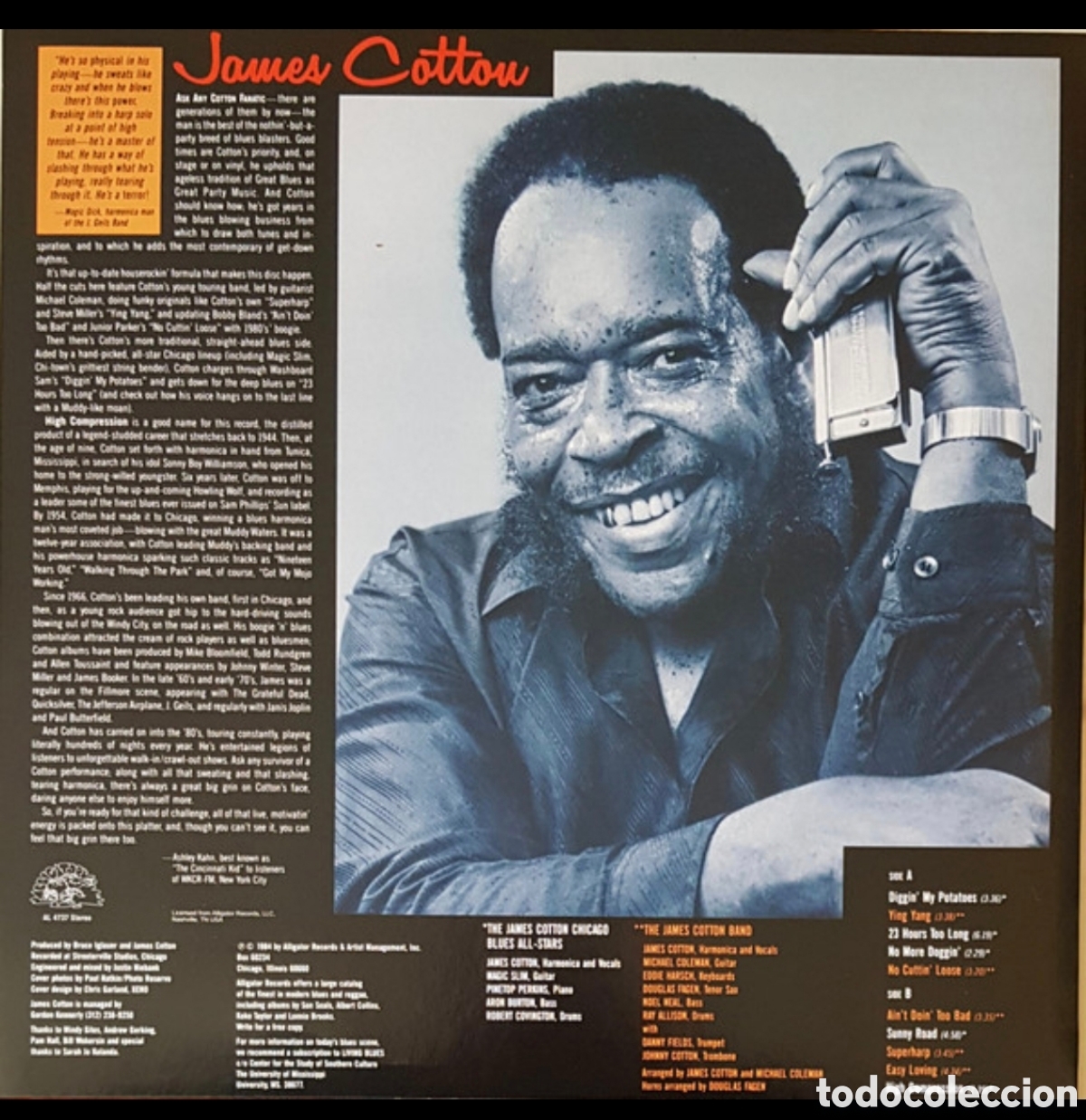 Discos de vinilo: James Cotton: High Compression LP 2024 180gr - Foto 2