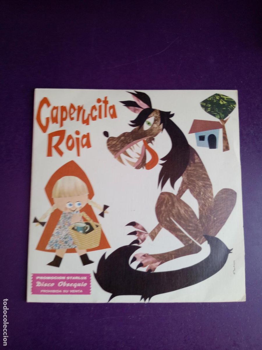Discos de vinilo: CAPERUCITA ROJA - SG MARFER 1967 - CUENTO INFANTIL - POCO USO - ILUSTRADOR FARTUN