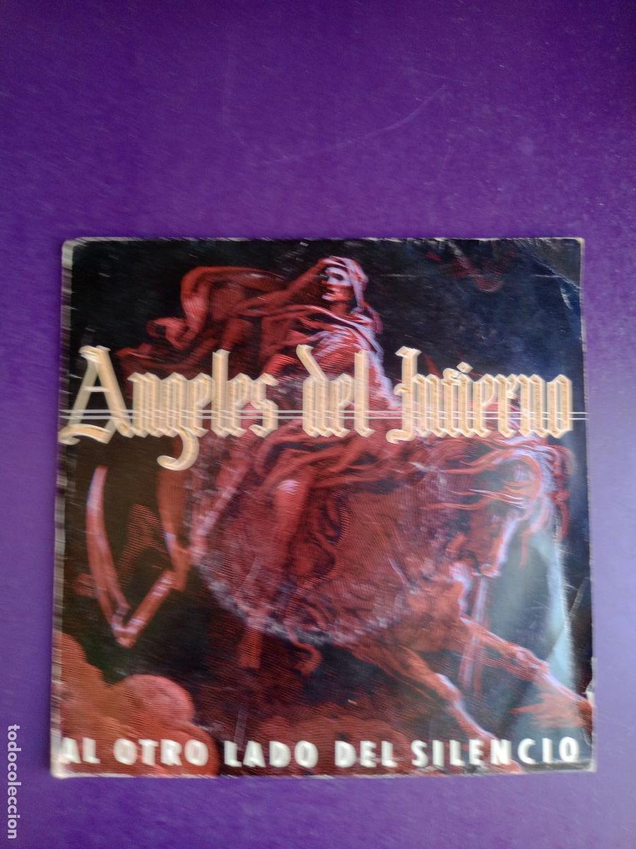 Discos de vinilo: Angeles Del Infierno &ndash; Al Otro Lado Del Silencio - Sg WEA 1985 PROMO - HEAVY METAL 80'S