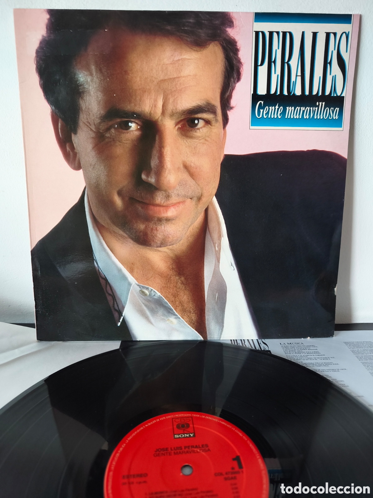 Discos de vinilo: Jos&eacute; Luis Perales &ndash; Gente Maravillosa Sello: CBS / Sony A&ntilde;o: 1993 Pa&iacute;s: Espa&ntilde;a Estilo: B.2