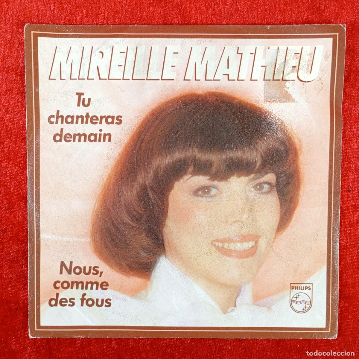 Discos de vinilo: MIREILLE MATHIERU - NOUS, COMME DES FOUS - SINGLE VINILO - DISCO - 6010 478 / 8
