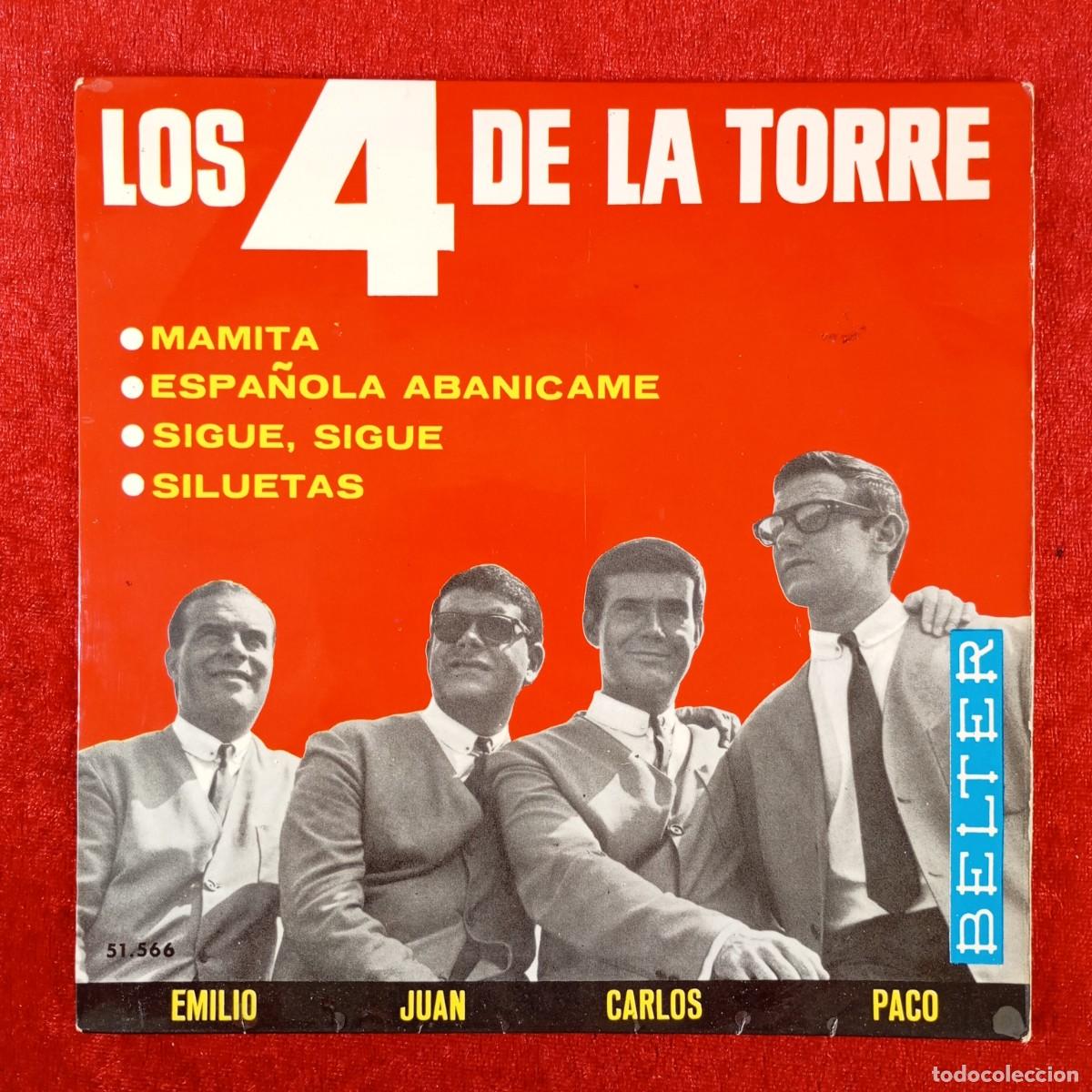 Discos de vinilo: LOS 4 DE LA TORRE - MAMITA, ESPA&Ntilde;OLA ABANICAME - SINGLE VINILO - DISCO - 51.566 / 22