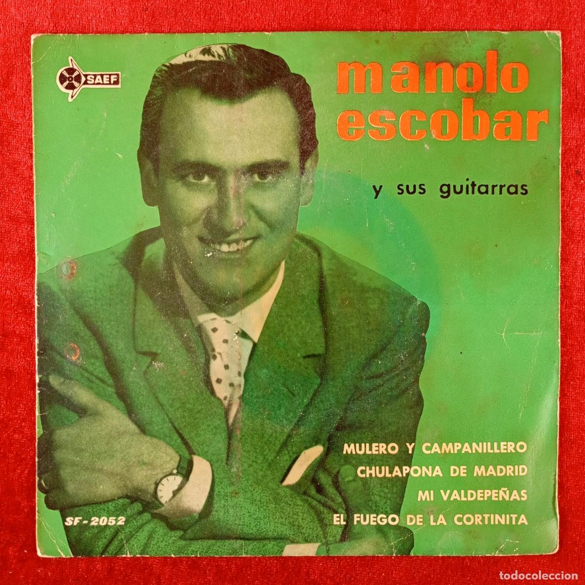 Discos de vinilo: MANOLO ESCOBAR Y SUS GUITARRAS - MULERO Y CAMPANILLERO - SINGLE VINILO - DISCO - SF-2052 / 37