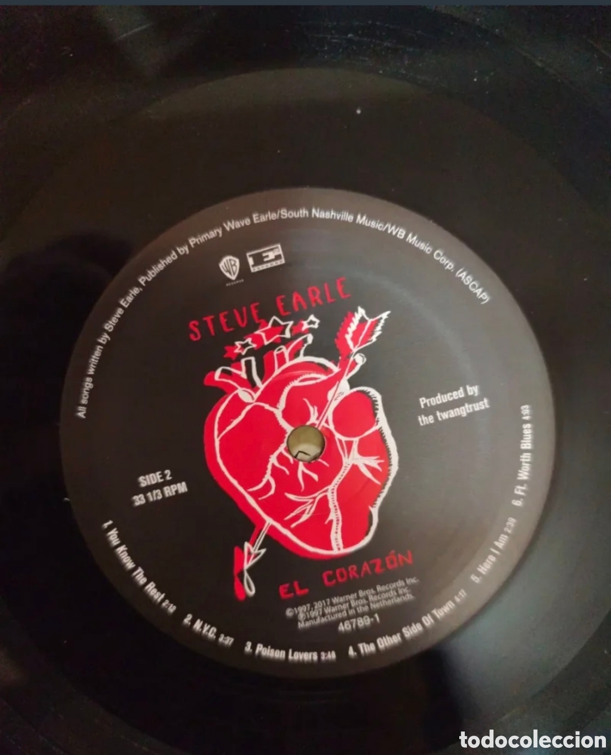 Discos de vinilo: Steve Earle: El Coraz&oacute;n RSD 2017 Edici&oacute;n Limitada 2500 copias - Foto 8