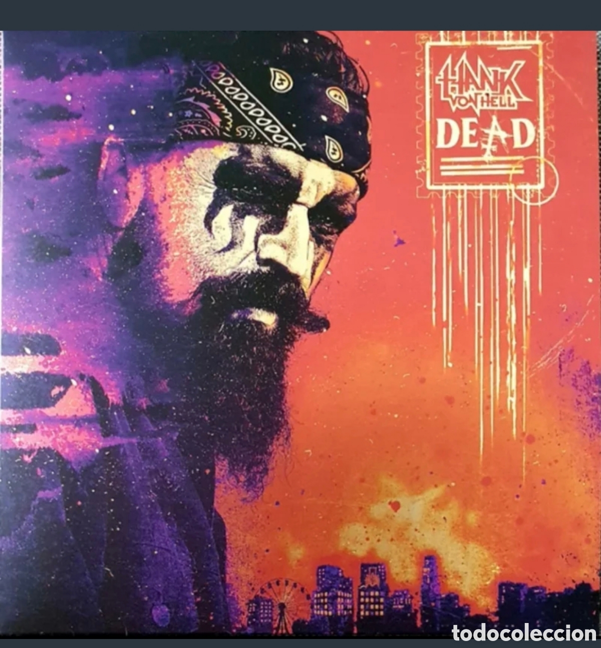 Discos de vinilo: Hank Von Hell -Dead LP Edici&oacute;n Limita 1500 Firmado