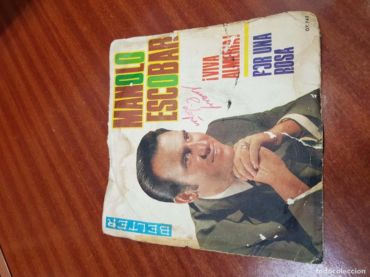Discos de vinilo: MANOLO ESCOBAR-VIVA ALMERIA-POR UNA ROSA
