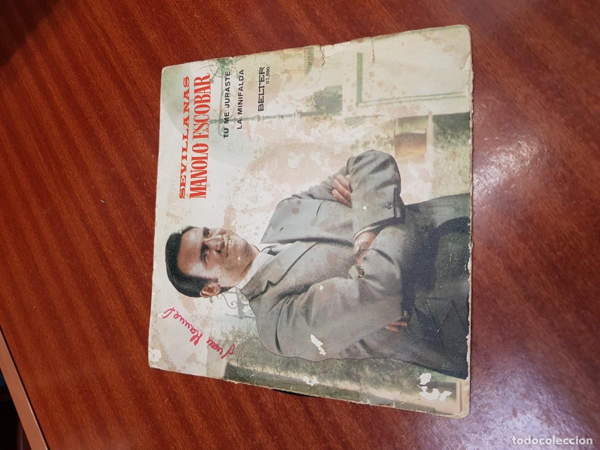 Discos de vinilo: MANOLO ESCOBAR-SEVILLANAS-TU ME JURASTE-LA MINIFALDA