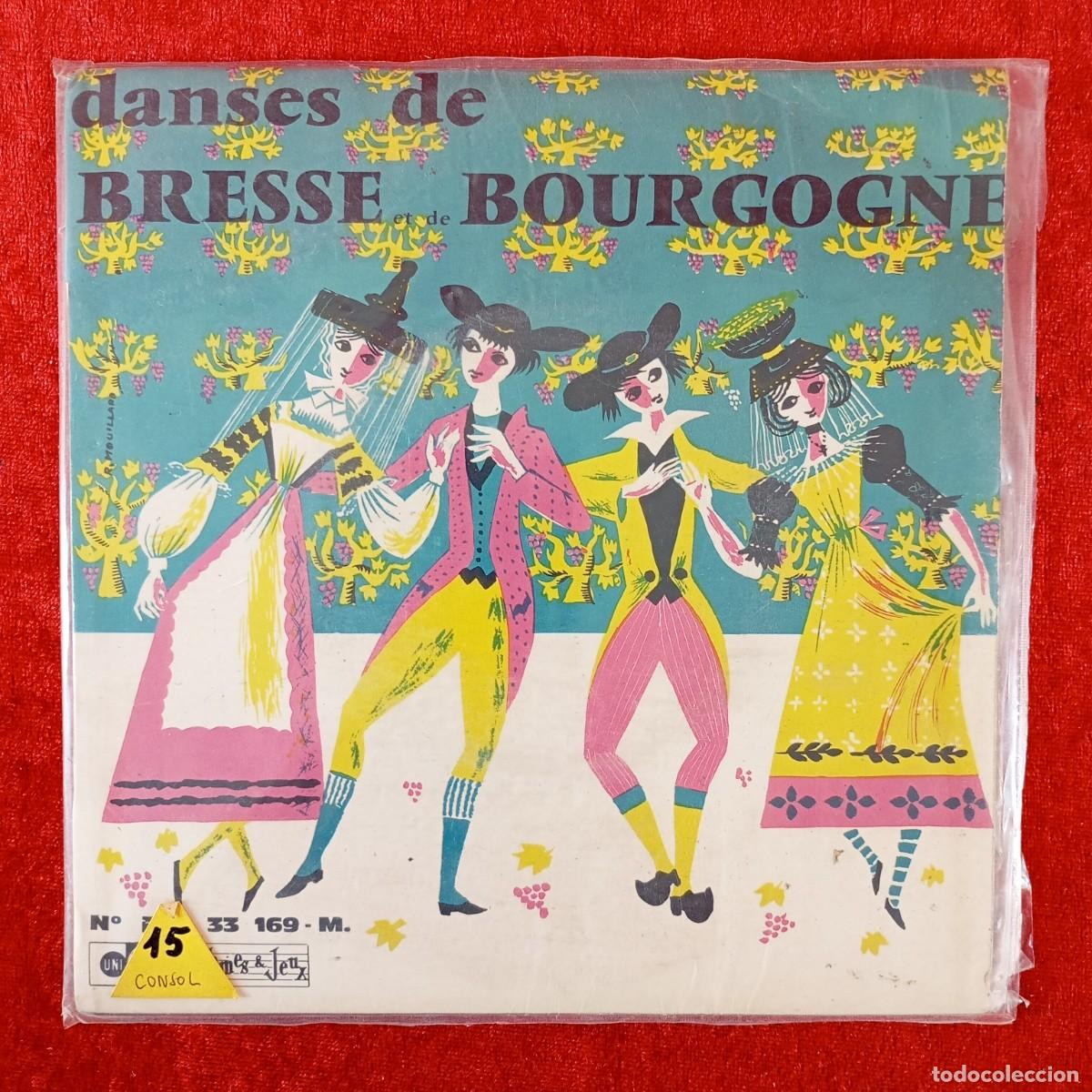 Discos de vinilo: DANSES DE BRESSE ET DE BOURGOGNE - CENTRE AUVERGNE - SINGLE VINILO - DISCO - EX. 33 169 M. / 53