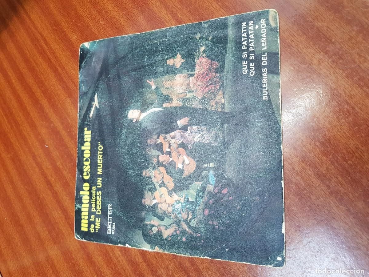 Discos de vinilo: MANOLO ESCOBAR-DE LA PELICULA ME DEBES UN MUERTO